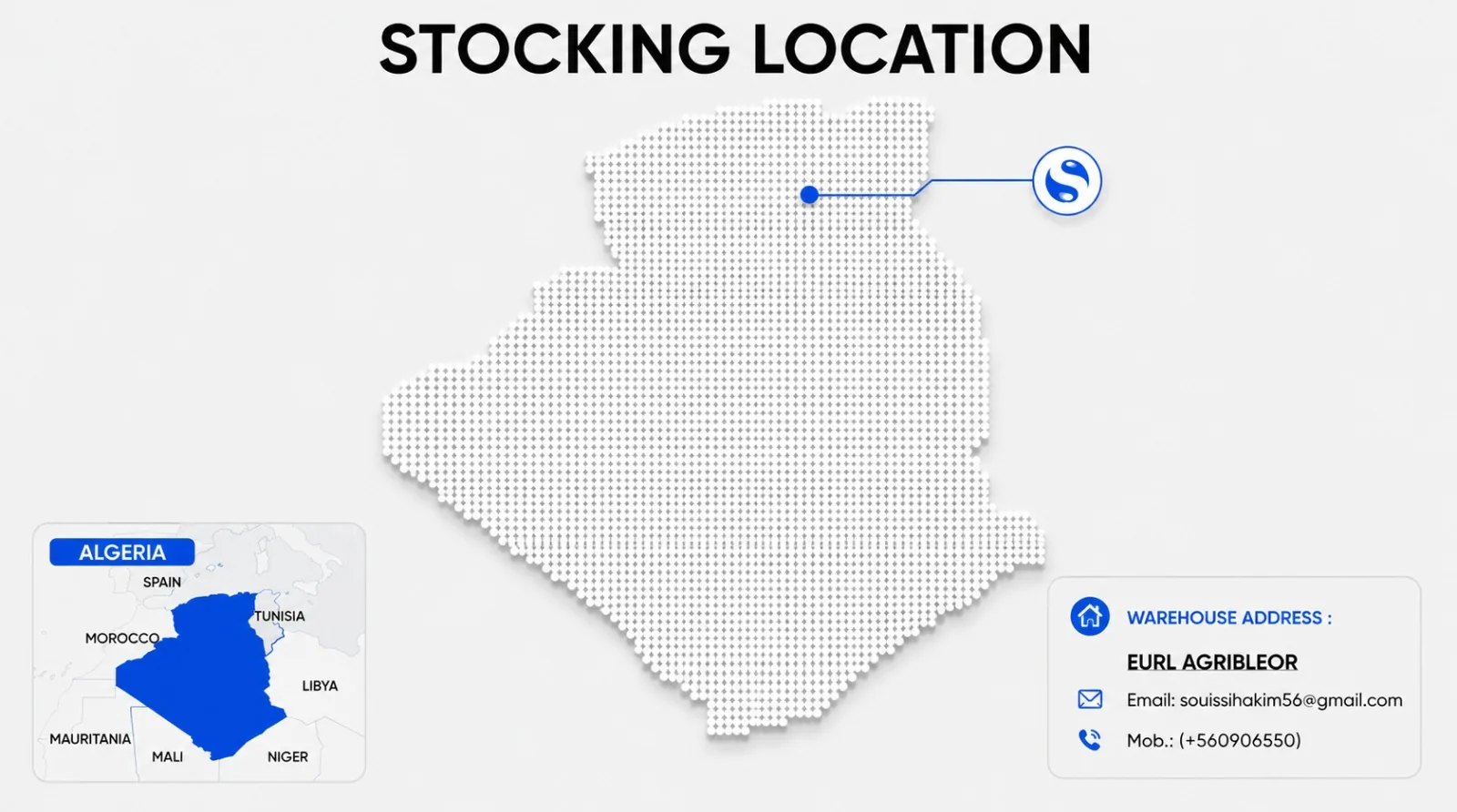 Shakti Pumps Algeria stocking locations